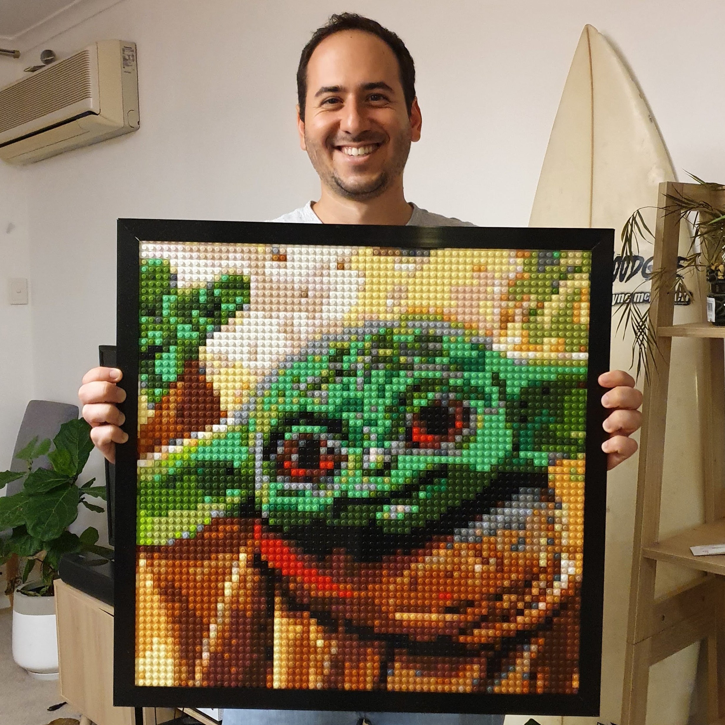Personalized Brick Mosaic | LEGO-compatible Art | Brick Mosaic Maker