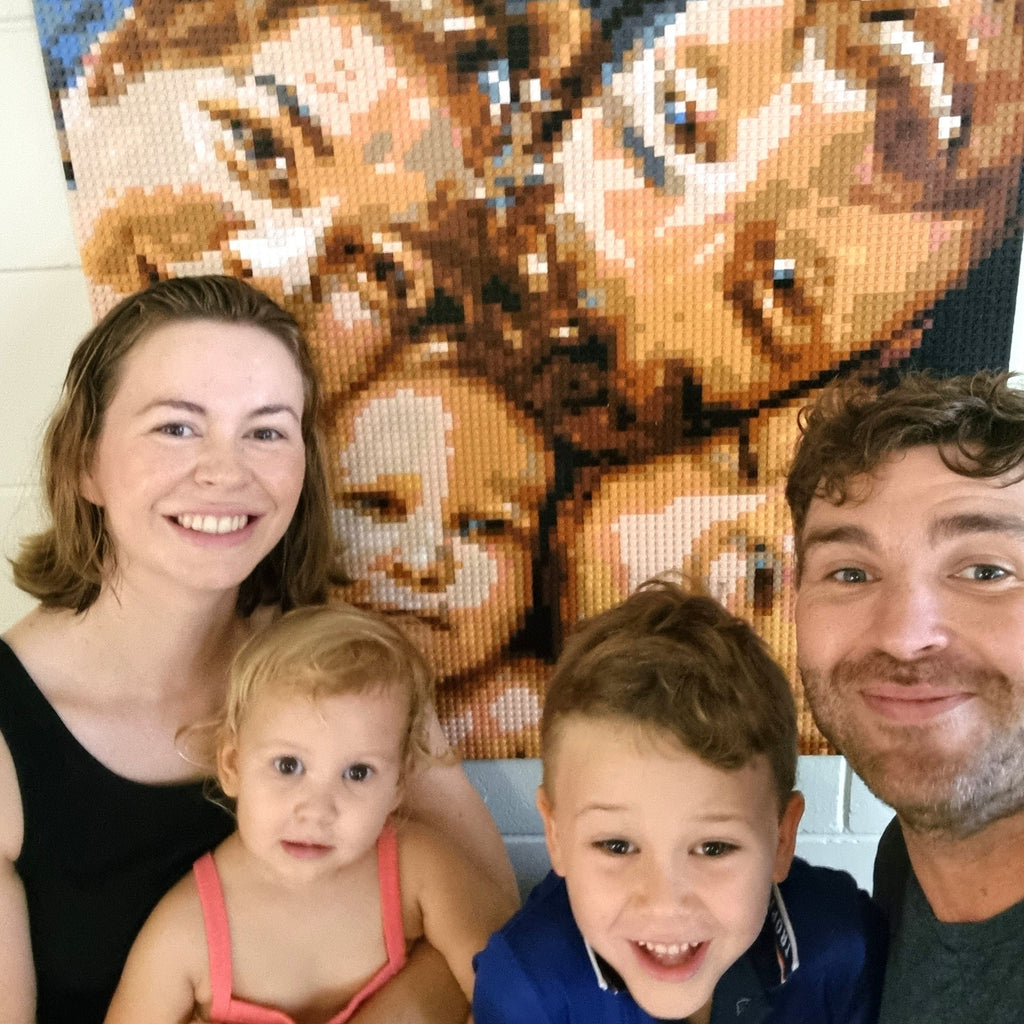 Personalized Brick Mosaic | Custom LEGO Art Style | Image to Bricks
