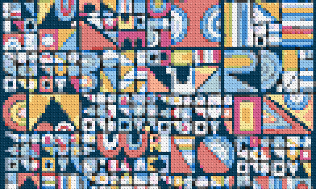 Abstract Pattern #10 - Brick Art Mosaic Kit