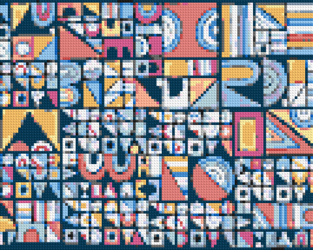 Abstract Pattern #10 - Brick Art Mosaic Kit