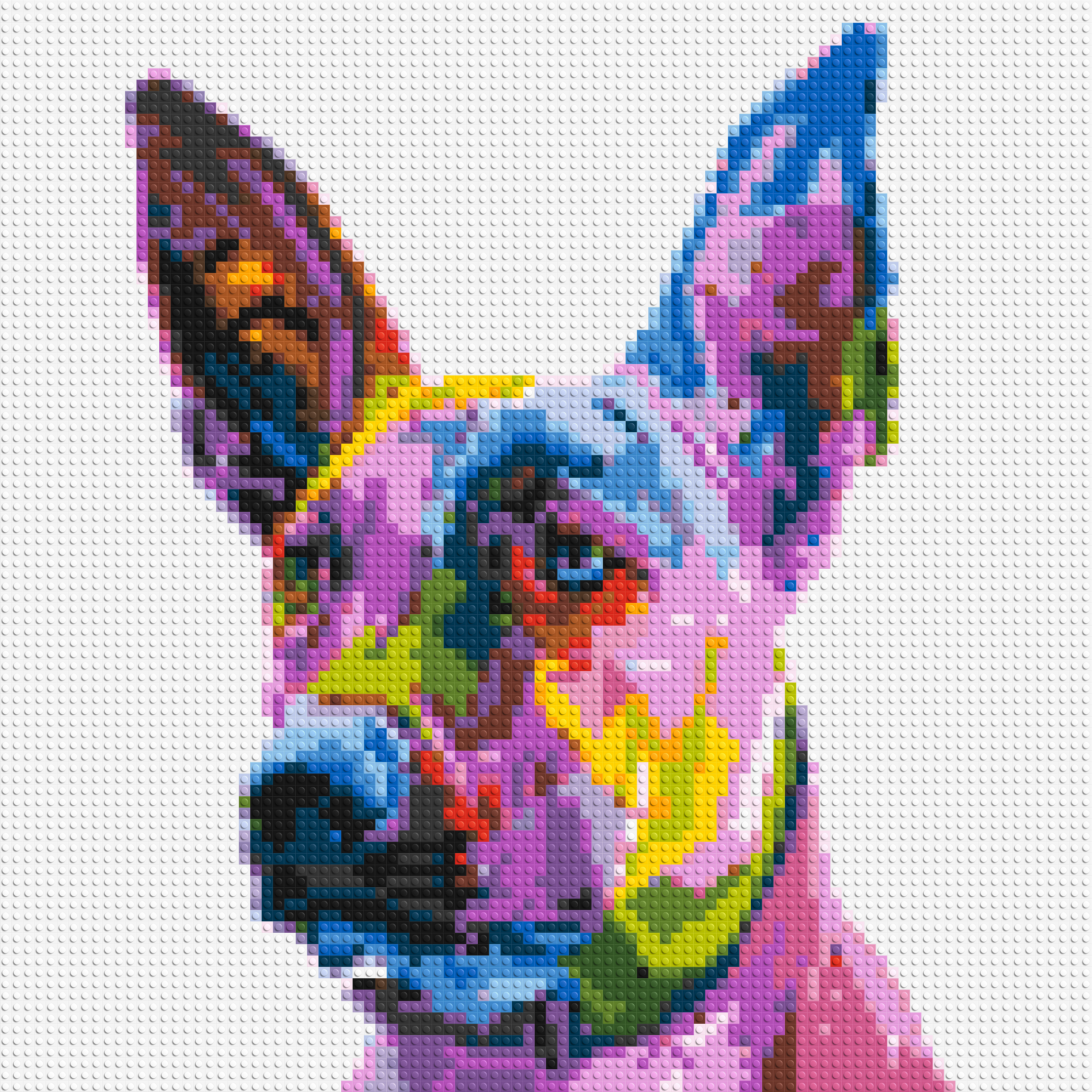 Belgian Malinois Colorful Pop Art - Brick Art Mosaic Kit