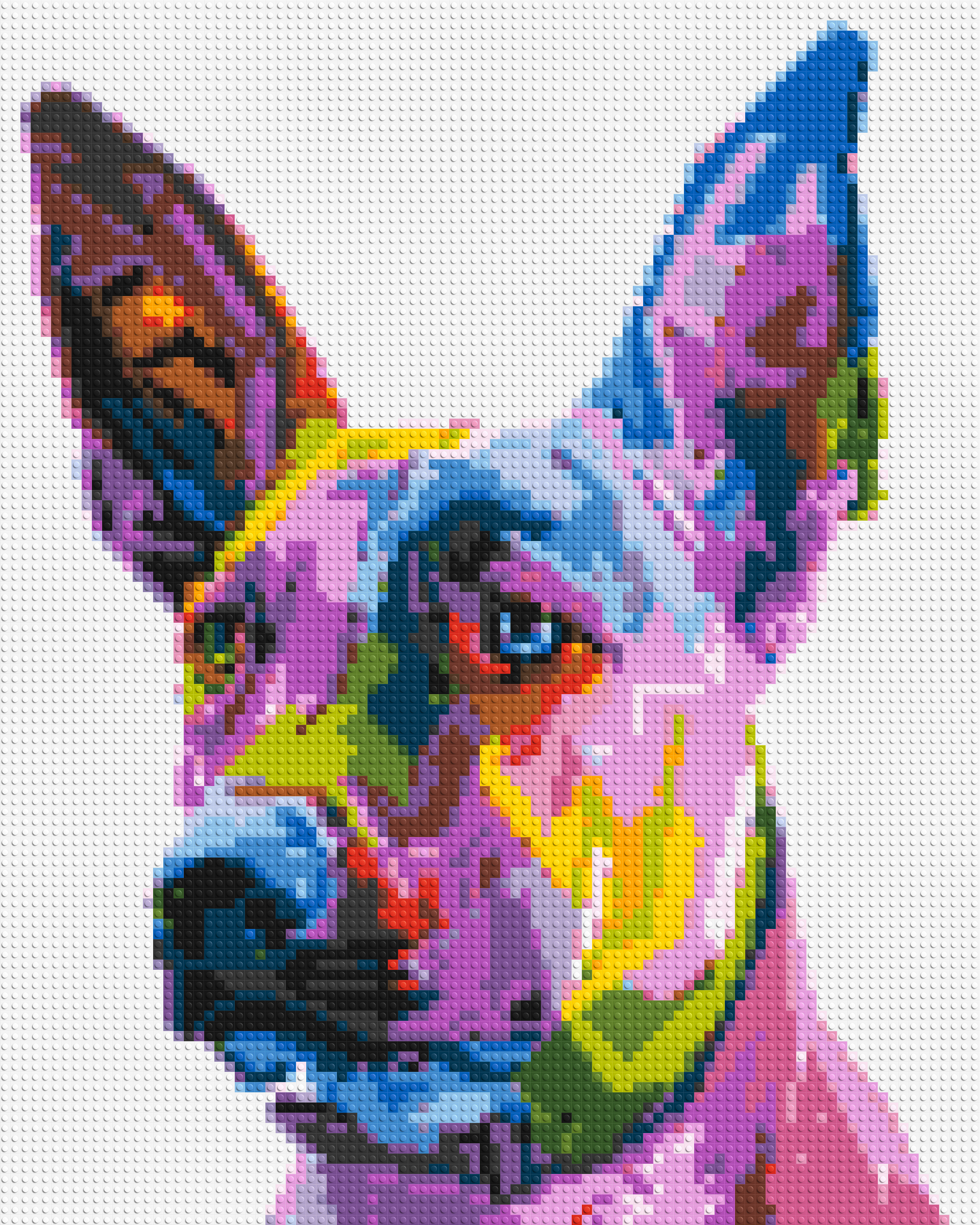 Belgian Malinois Colorful Pop Art - Brick Art Mosaic Kit