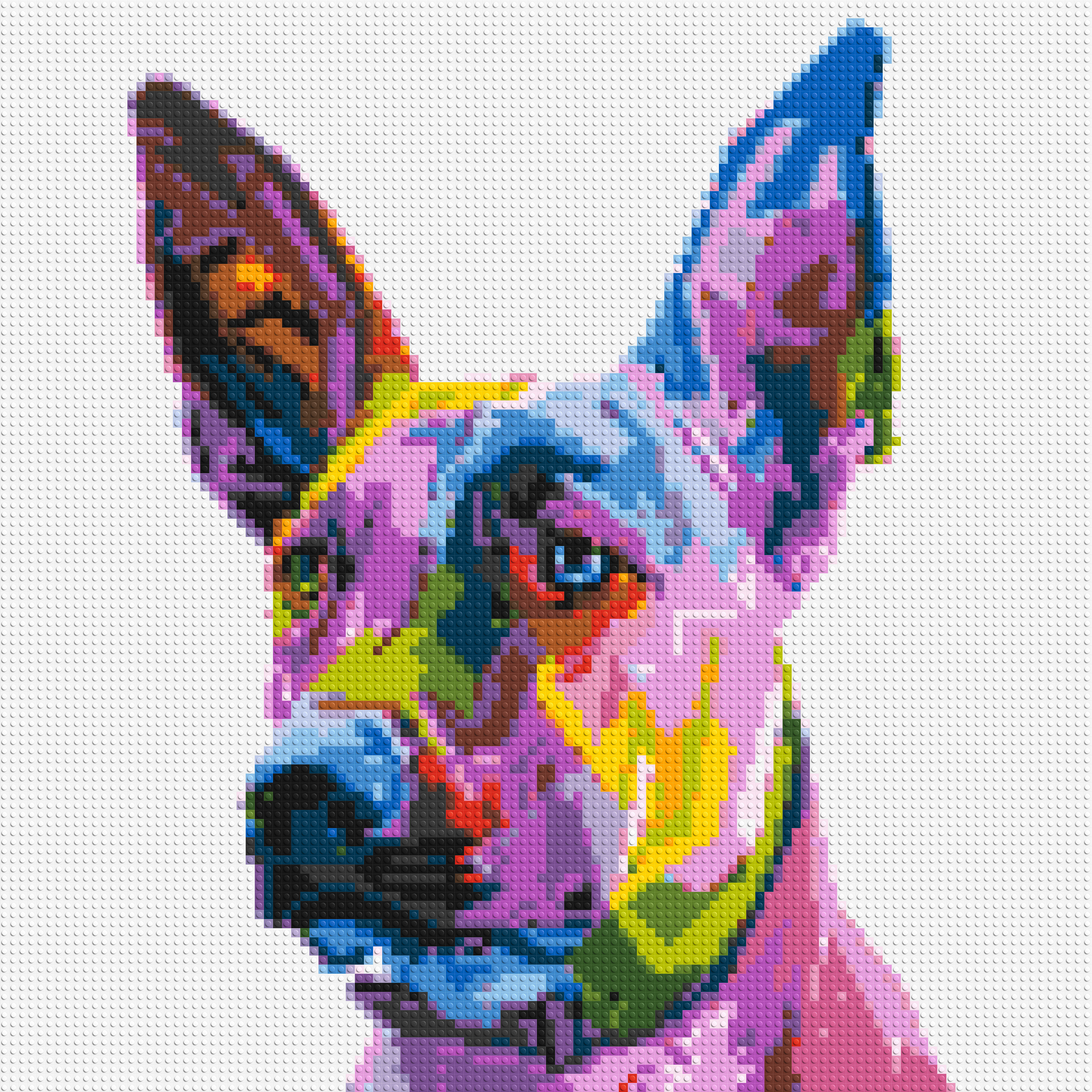 Belgian Malinois Colorful Pop Art - Brick Art Mosaic Kit