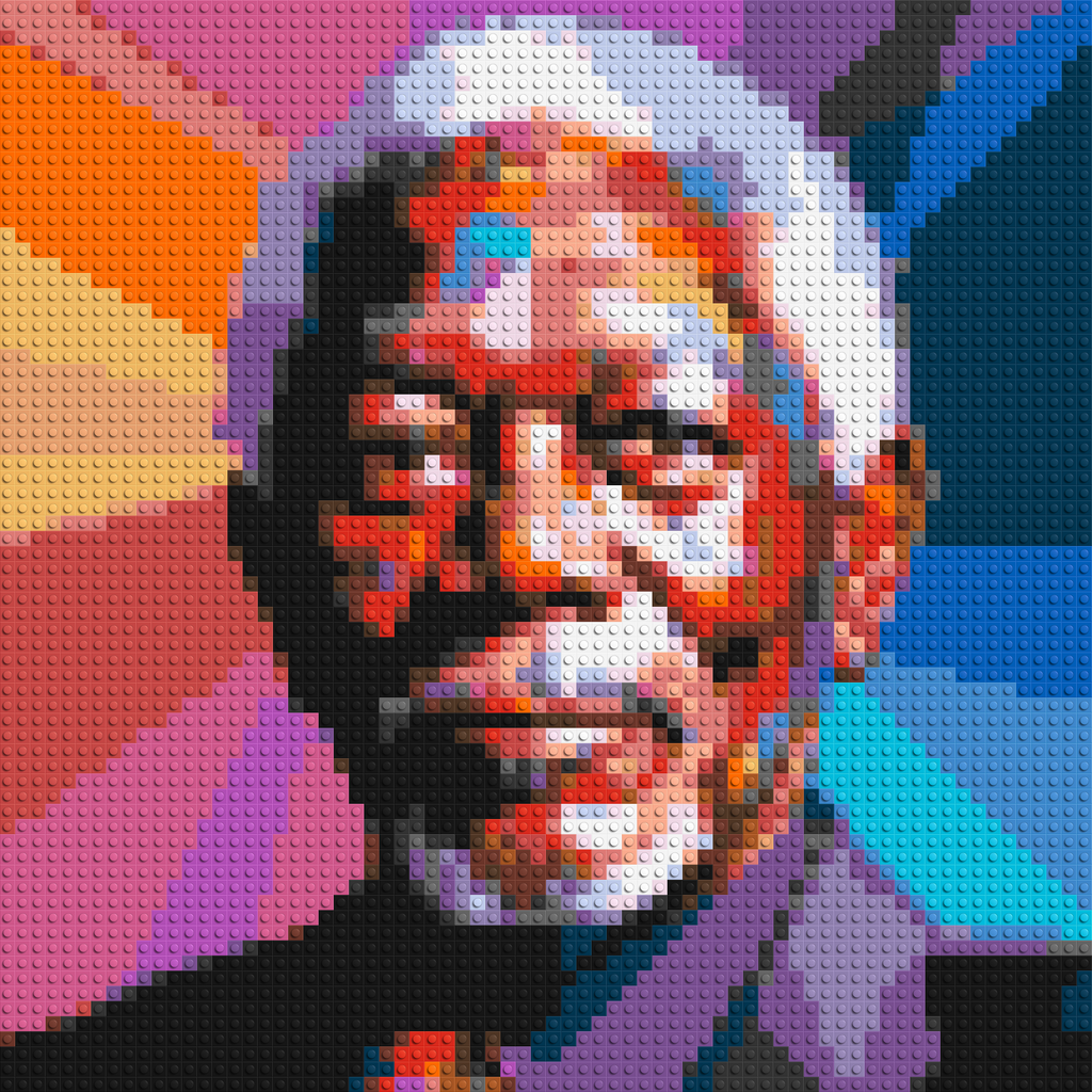 Morgan Freeman - Brick Art Mosaic Kit