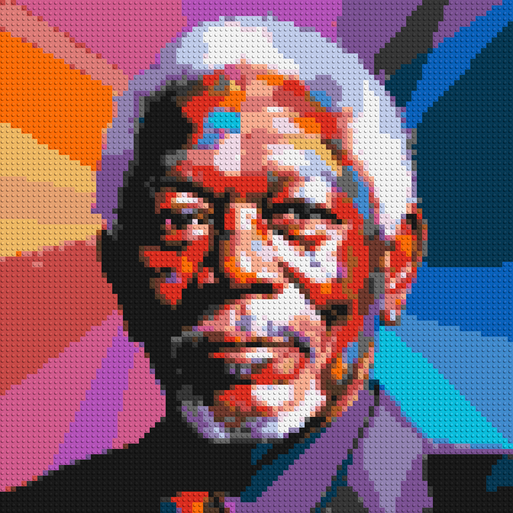 Morgan Freeman - Brick Art Mosaic Kit