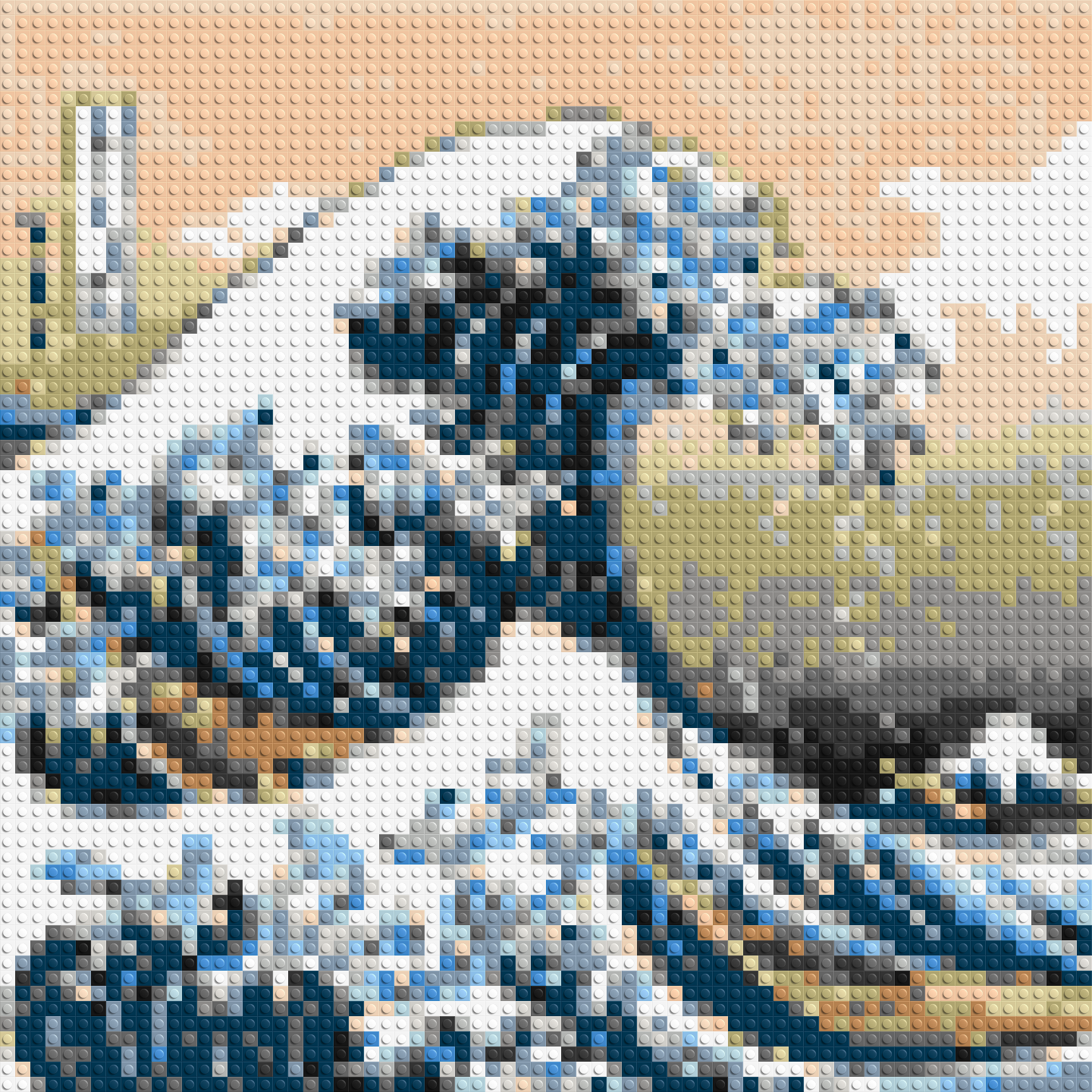 The Great Wave Off Kanagawa by Katsushika Hokusai  - Brick Art Mosaic Kit