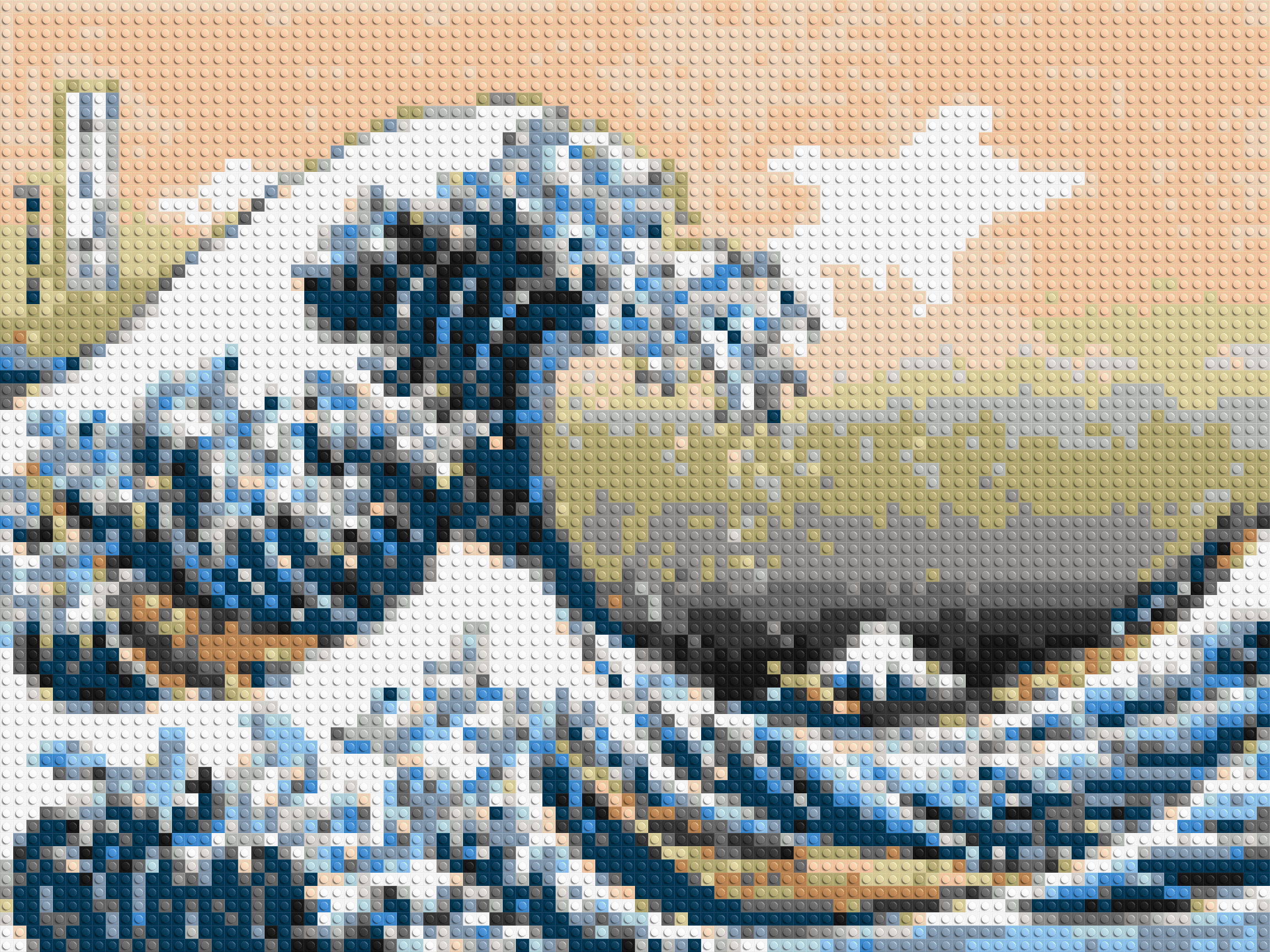 The Great Wave Off Kanagawa by Katsushika Hokusai  - Brick Art Mosaic Kit