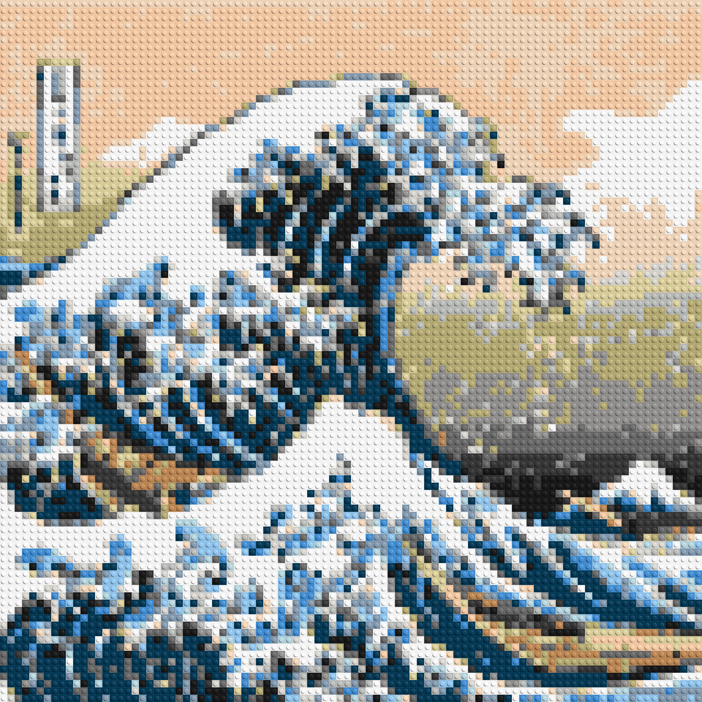 The Great Wave Off Kanagawa by Katsushika Hokusai  - Brick Art Mosaic Kit