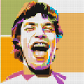 Mick Jagger - Brick Art Mosaic Kit