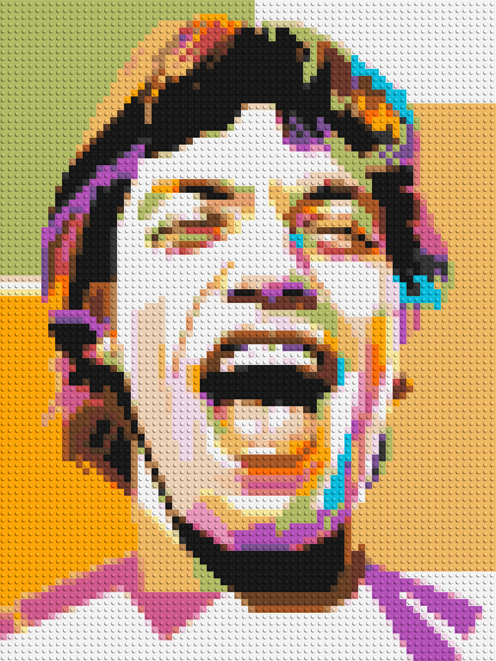 Mick Jagger - Brick Art Mosaic Kit