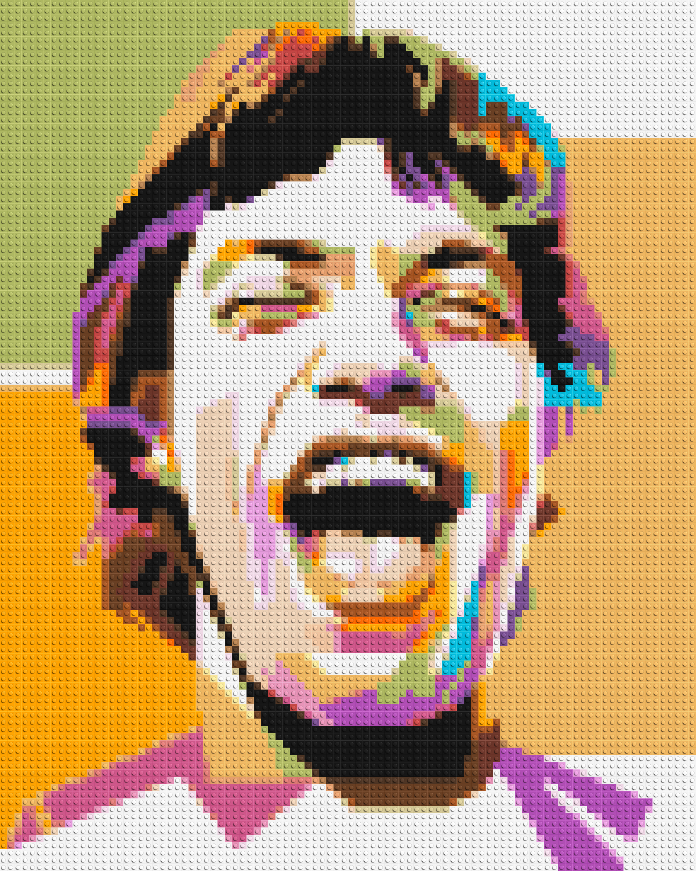 Mick Jagger - Brick Art Mosaic Kit