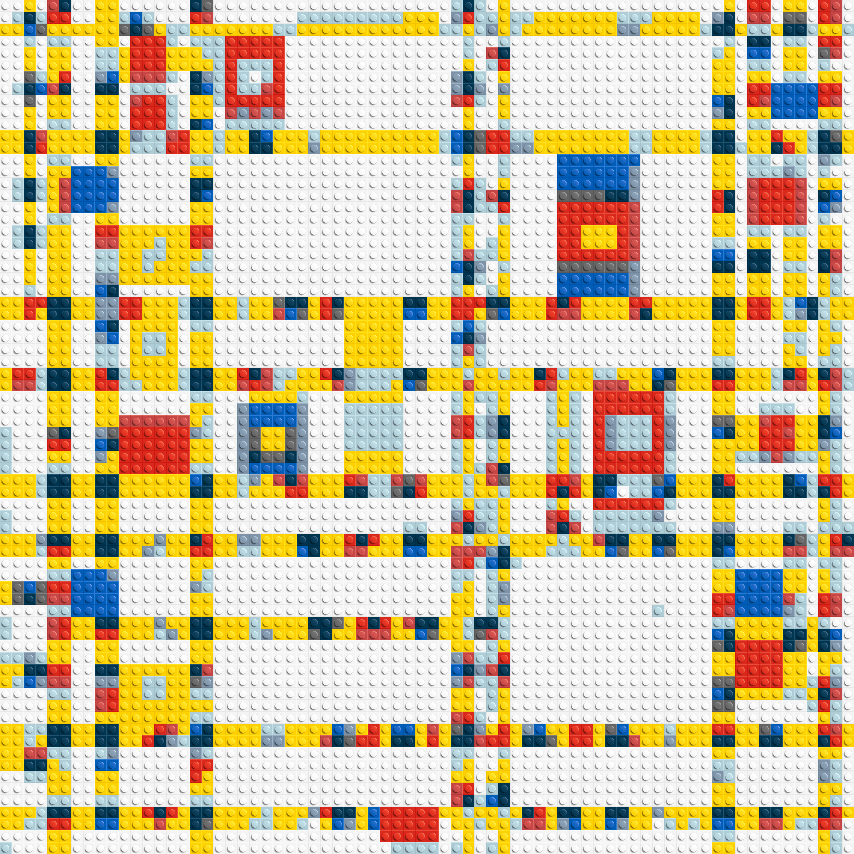 Broadway Boogie Woogie by Piet Mondrian - Brick Art Mosaic Kit