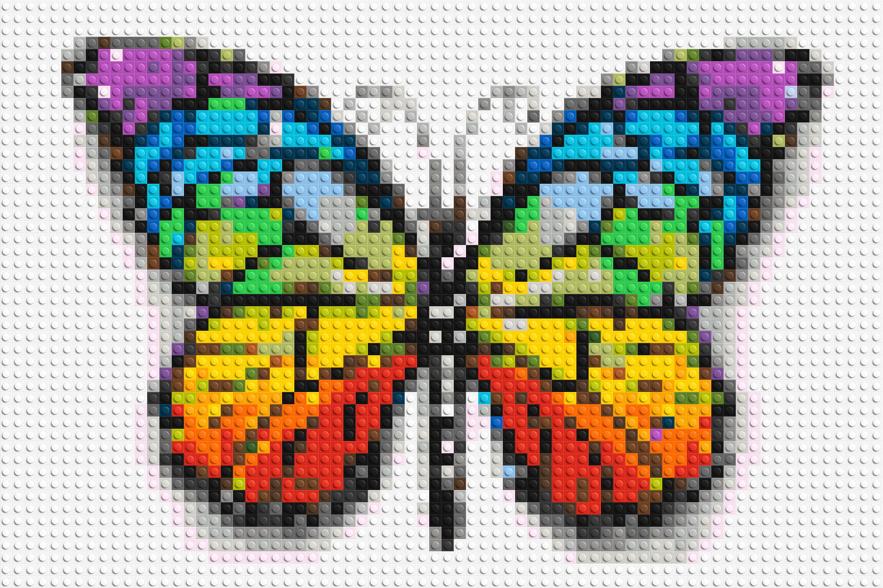 Butterfly Colorful Pop Art  - Brick Art Mosaic Kit