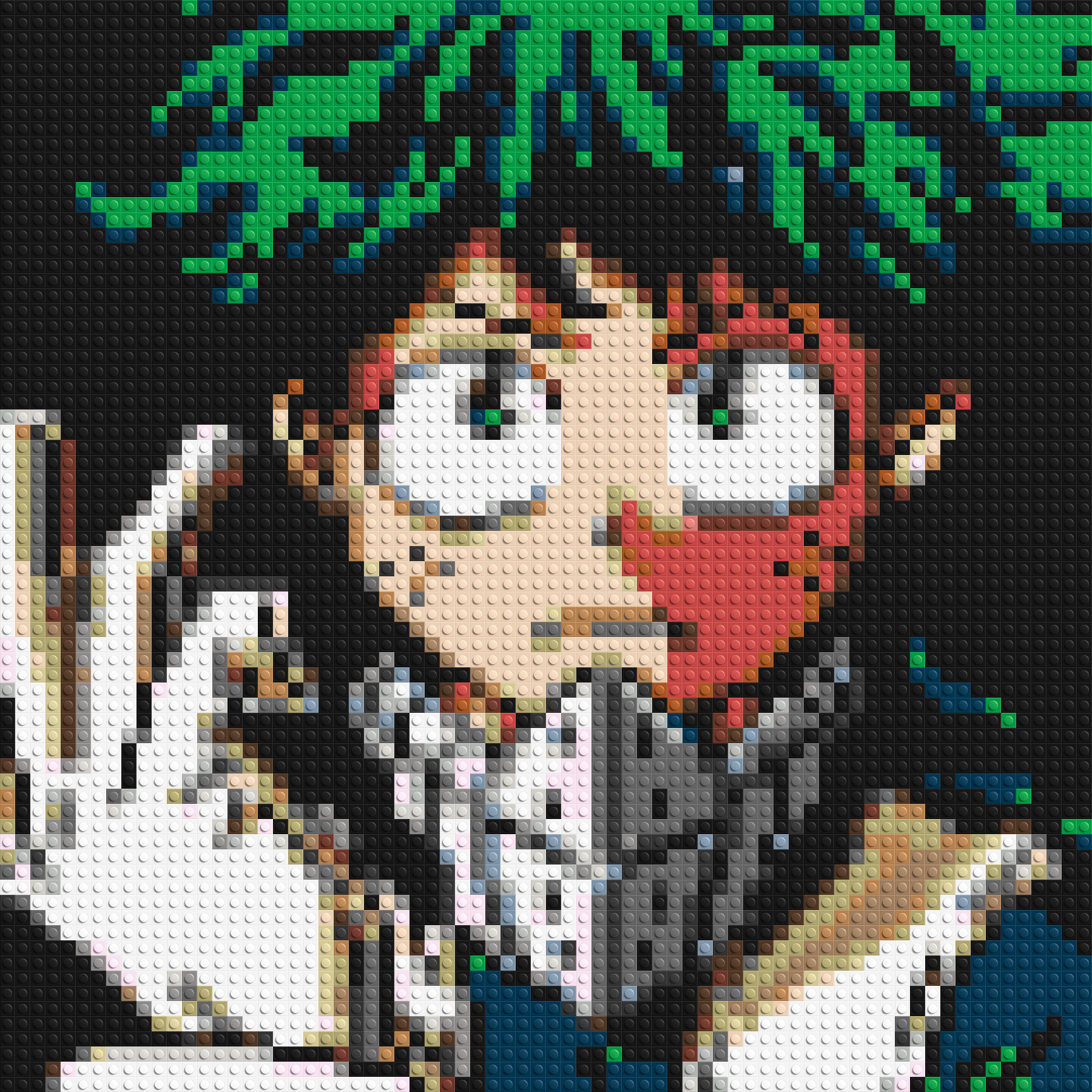 Izuku Midoriya Pixel Art - Brick Art Mosaic Kit