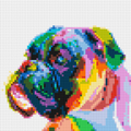 Boxer Colorful Pop Art - Brick Art Mosaic Kit