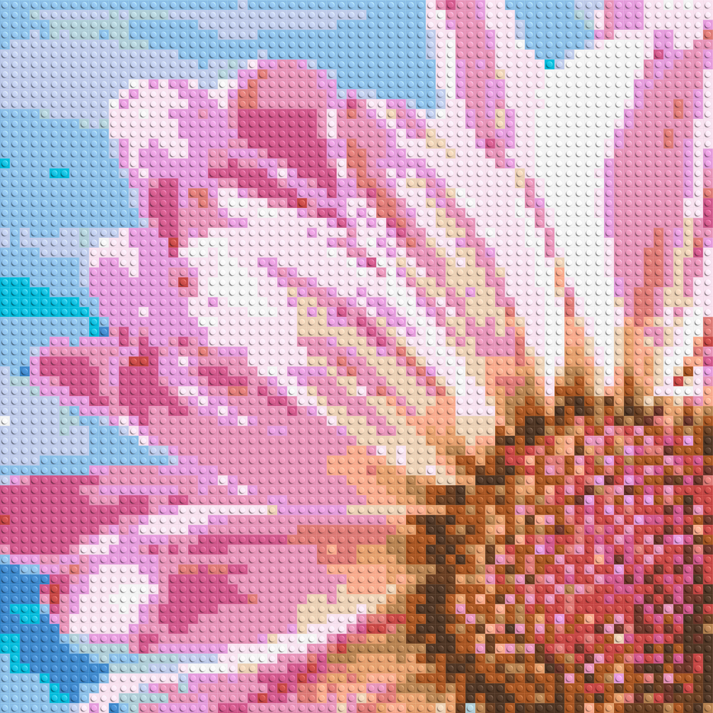 Pink Daisy - Brick Art Mosaic Kit