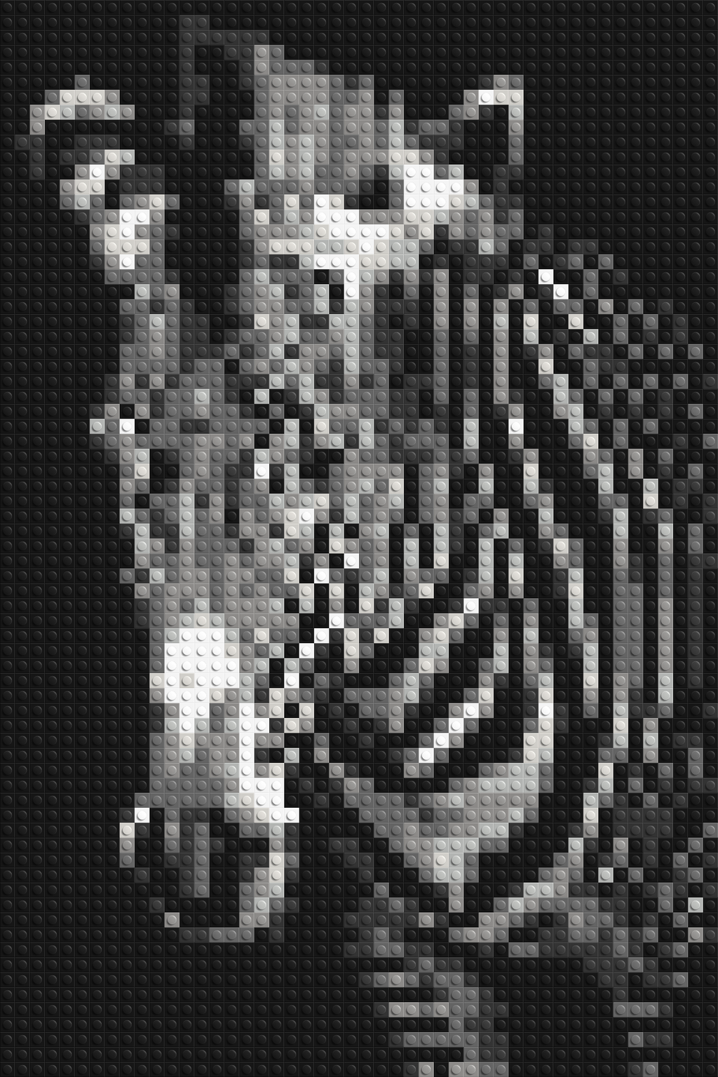 Black & White Zebra - Brick Art Mosaic Kit