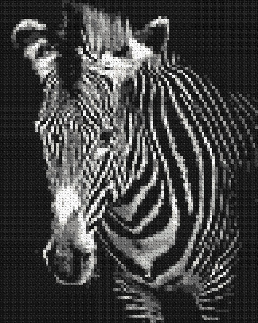 Black & White Zebra - Brick Art Mosaic Kit