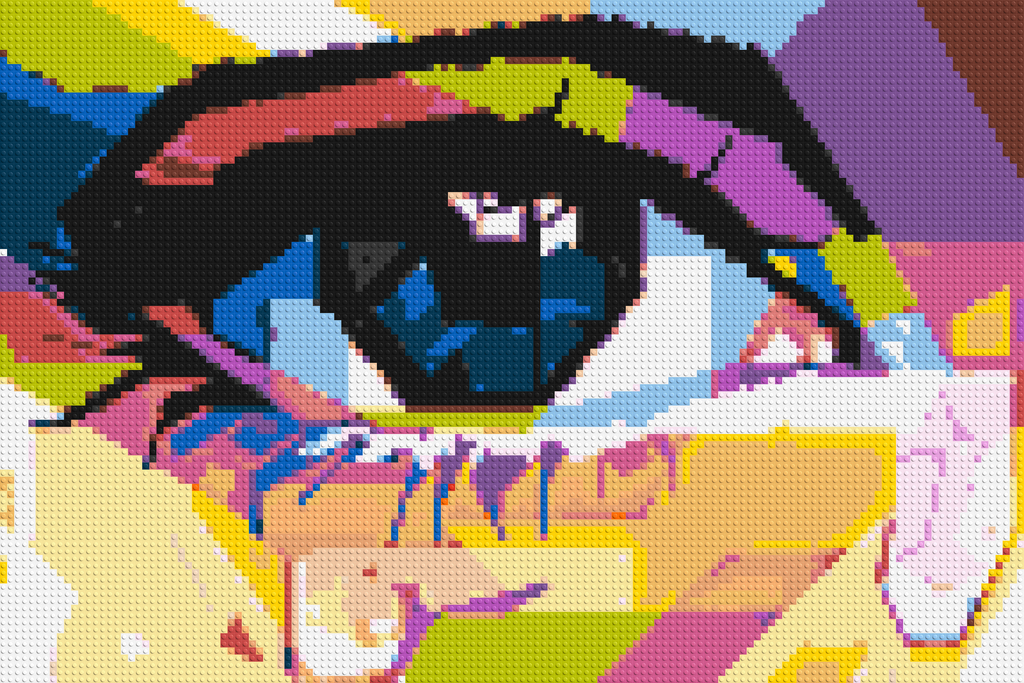 Crying Eye - Brick Art Mosaic Kit