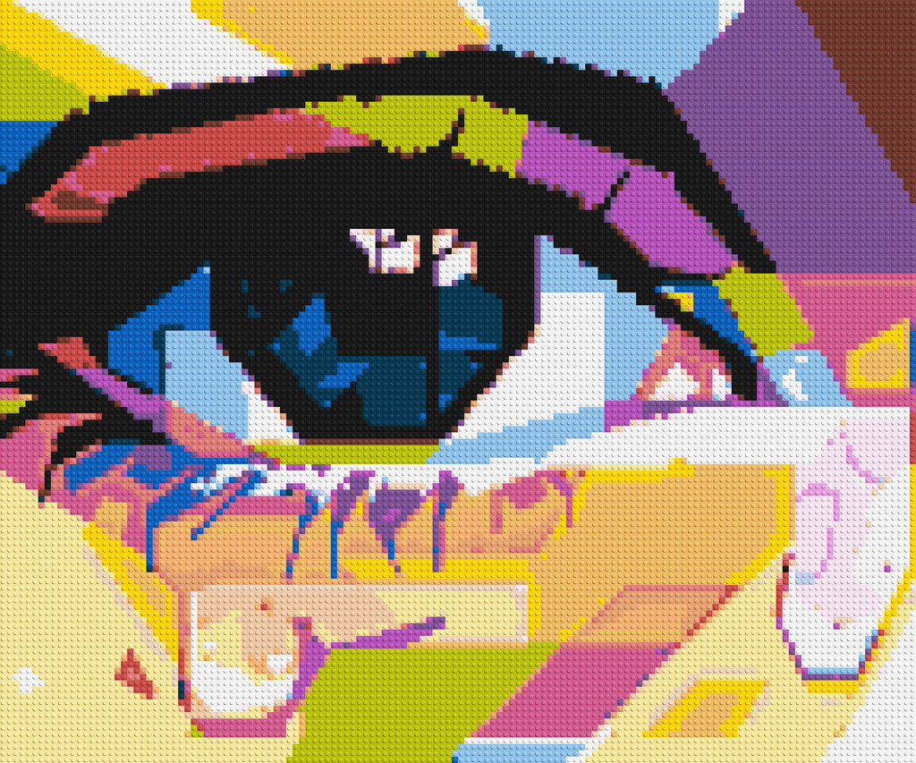 Crying Eye - Brick Art Mosaic Kit