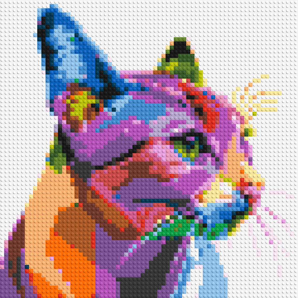 Cat #1 Colorful Pop Art - Brick Art Mosaic Kit