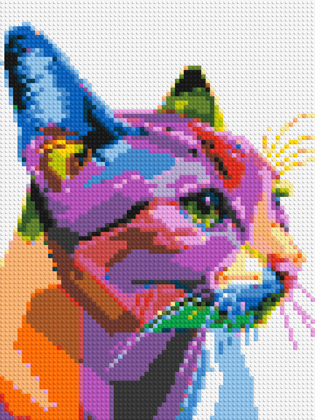 Cat #1 Colorful Pop Art - Brick Art Mosaic Kit