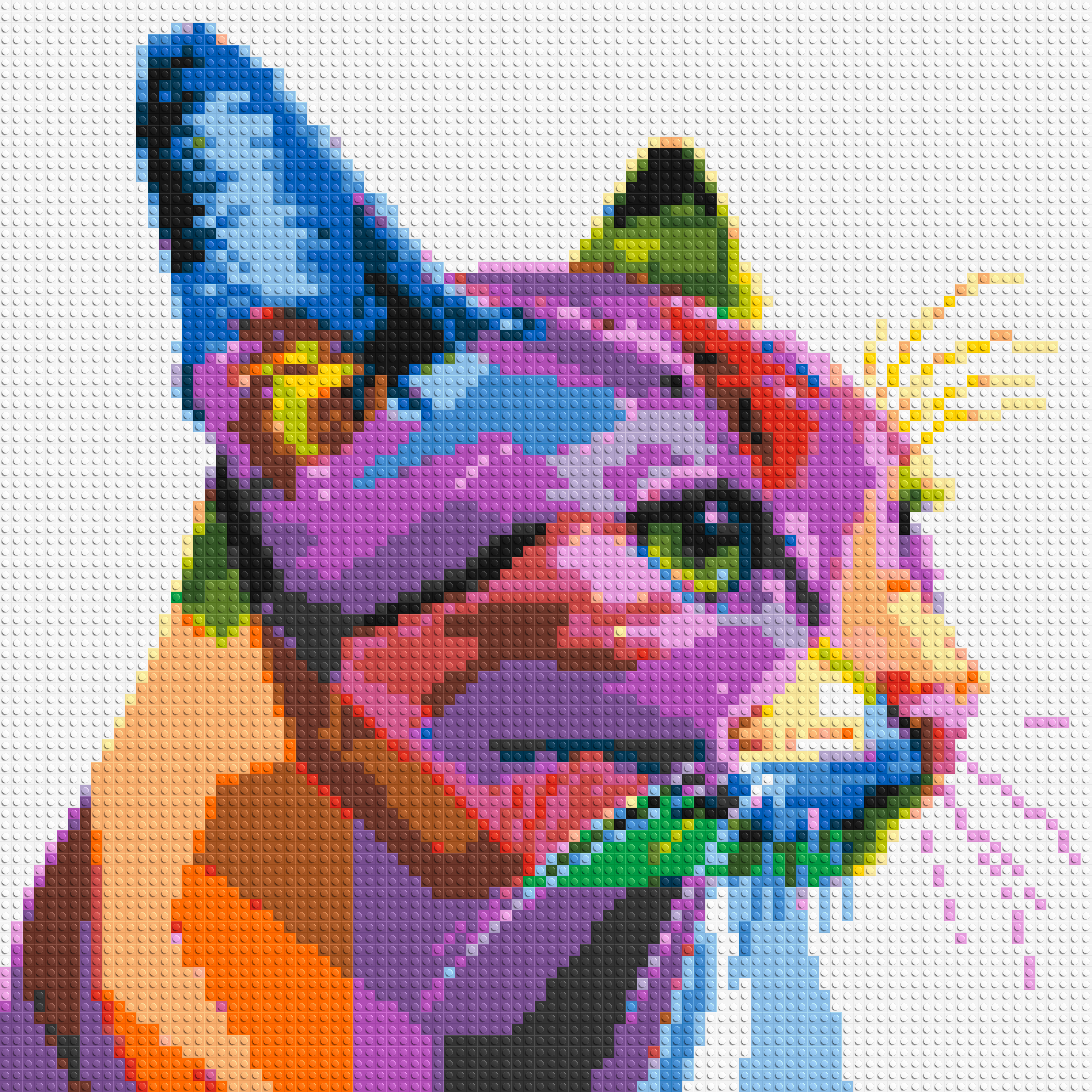 Cat #1 Colorful Pop Art - Brick Art Mosaic Kit