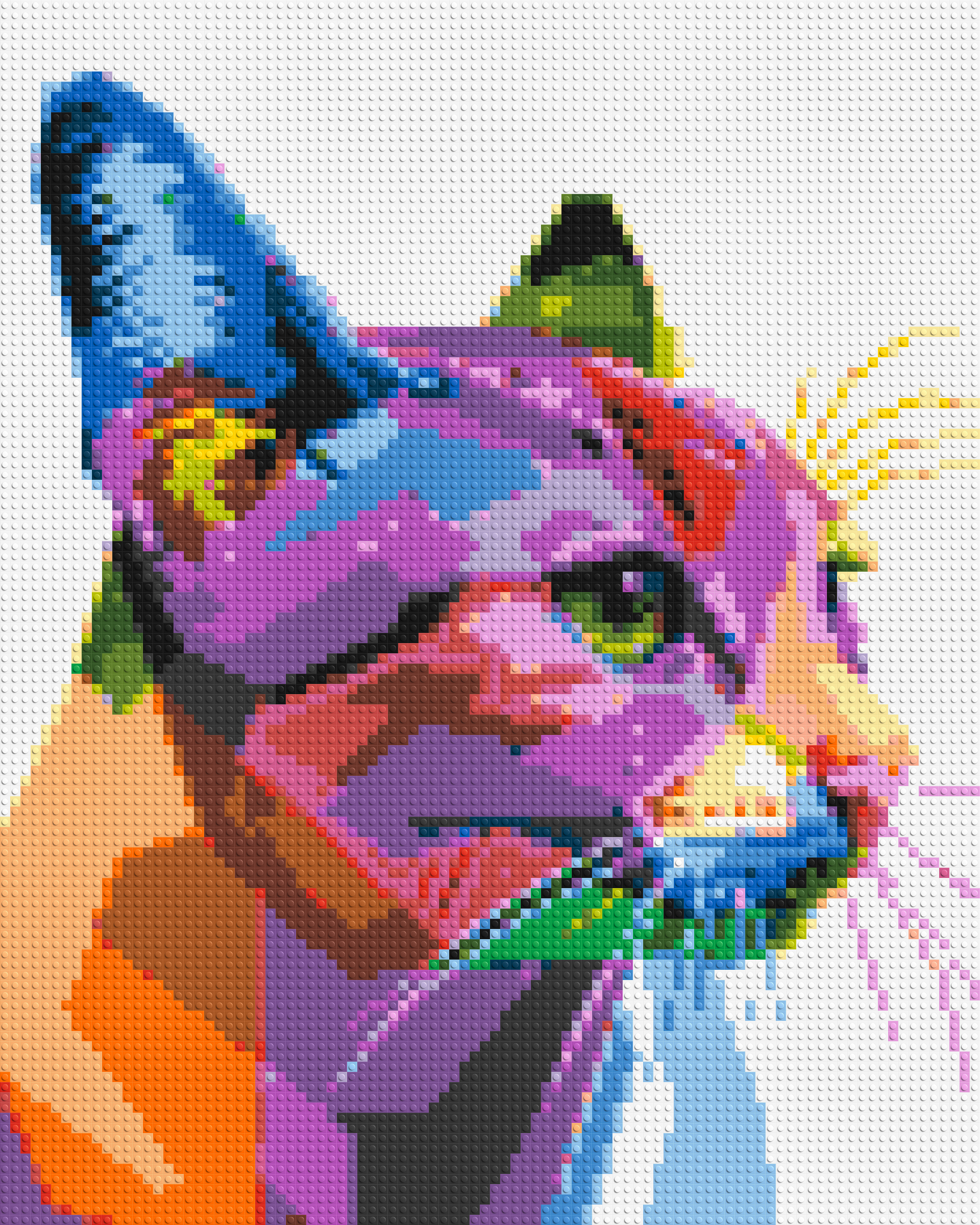 Cat #1 Colorful Pop Art - Brick Art Mosaic Kit