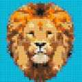 Lion King Pop Art - Brick Art Mosaic Kit
