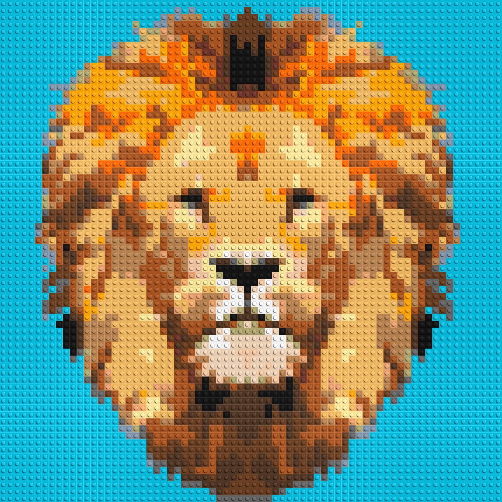 Lion King Pop Art - Brick Art Mosaic Kit