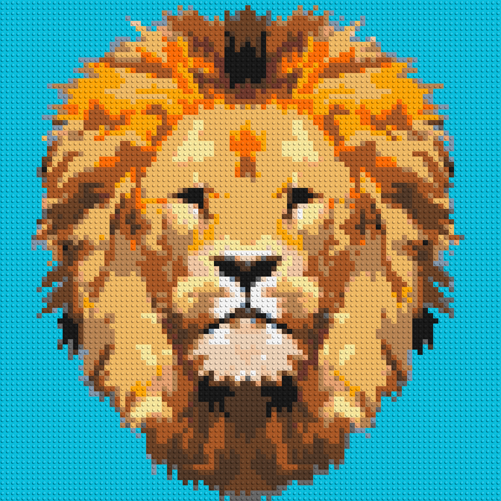 Lion King Pop Art - Brick Art Mosaic Kit