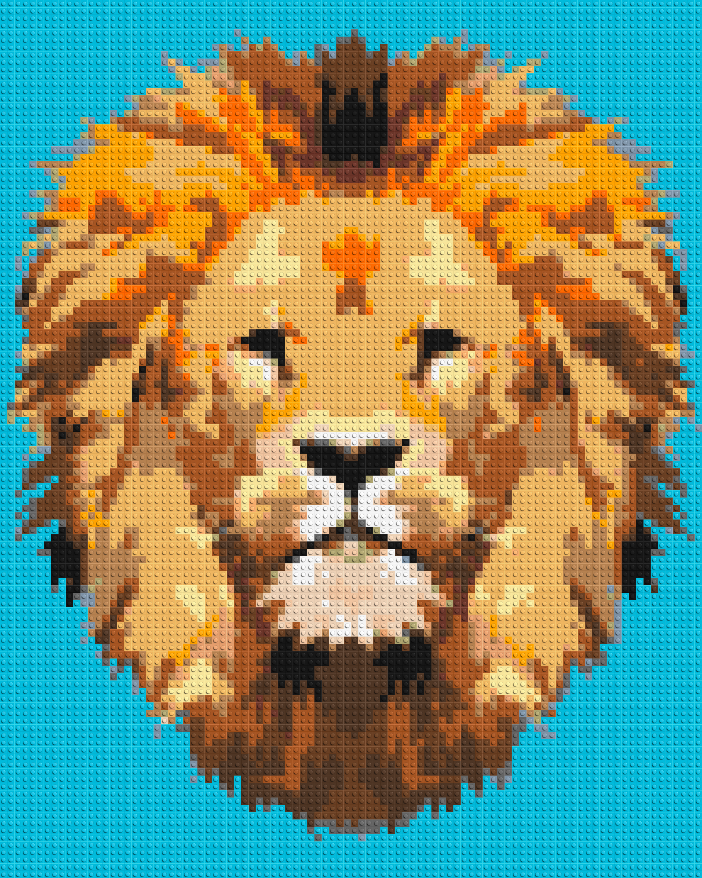 Lion King Pop Art - Brick Art Mosaic Kit
