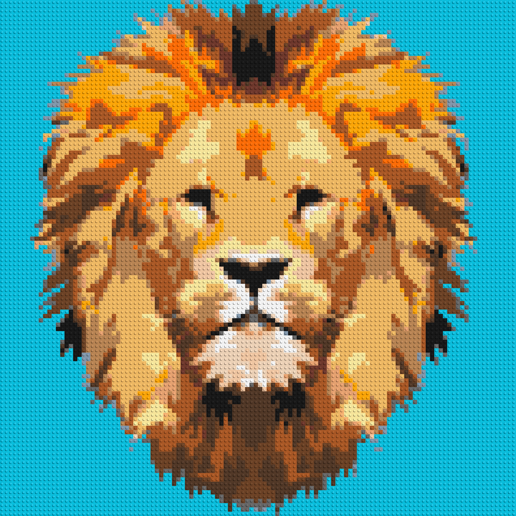 Lion King Pop Art - Brick Art Mosaic Kit