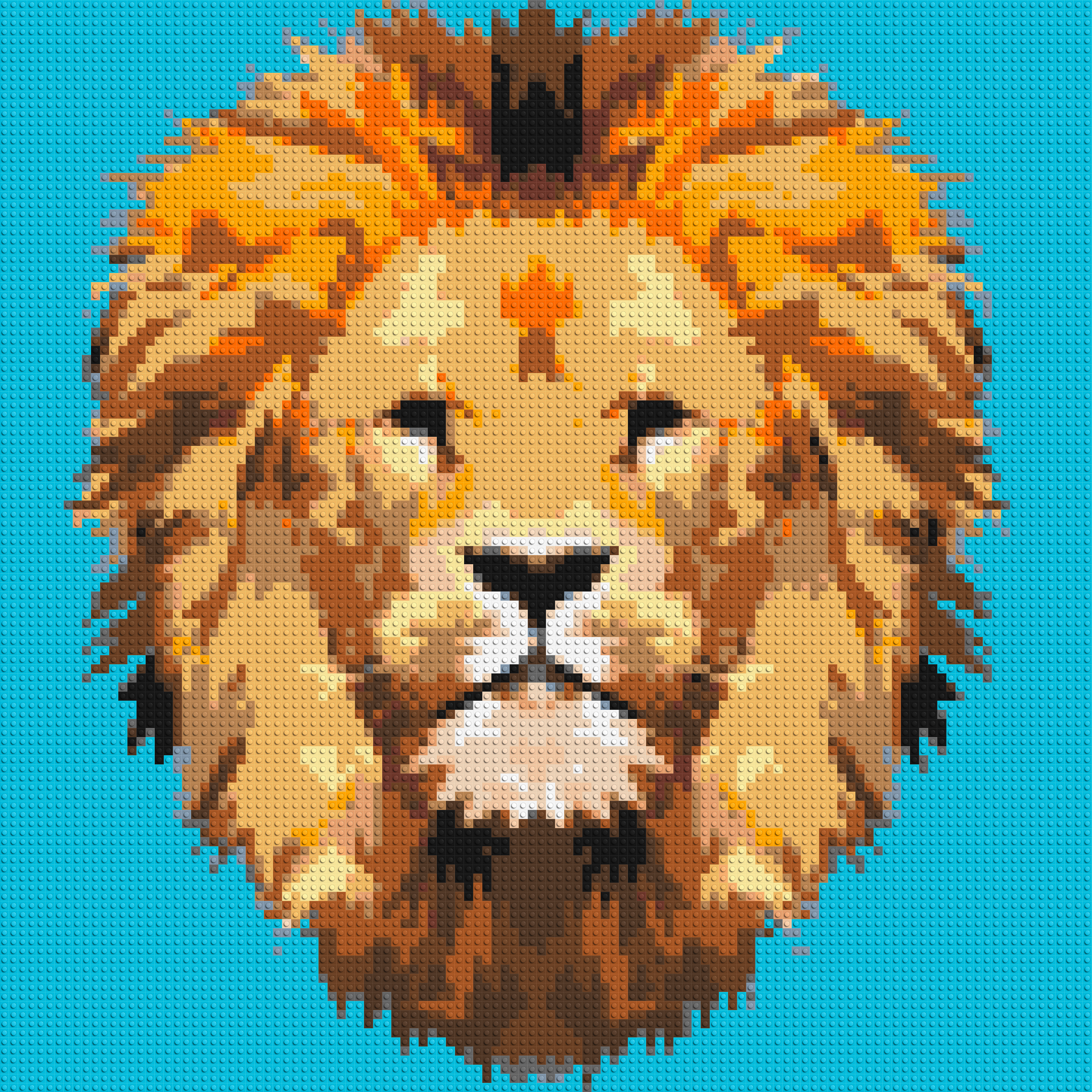 Lion King Pop Art - Brick Art Mosaic Kit