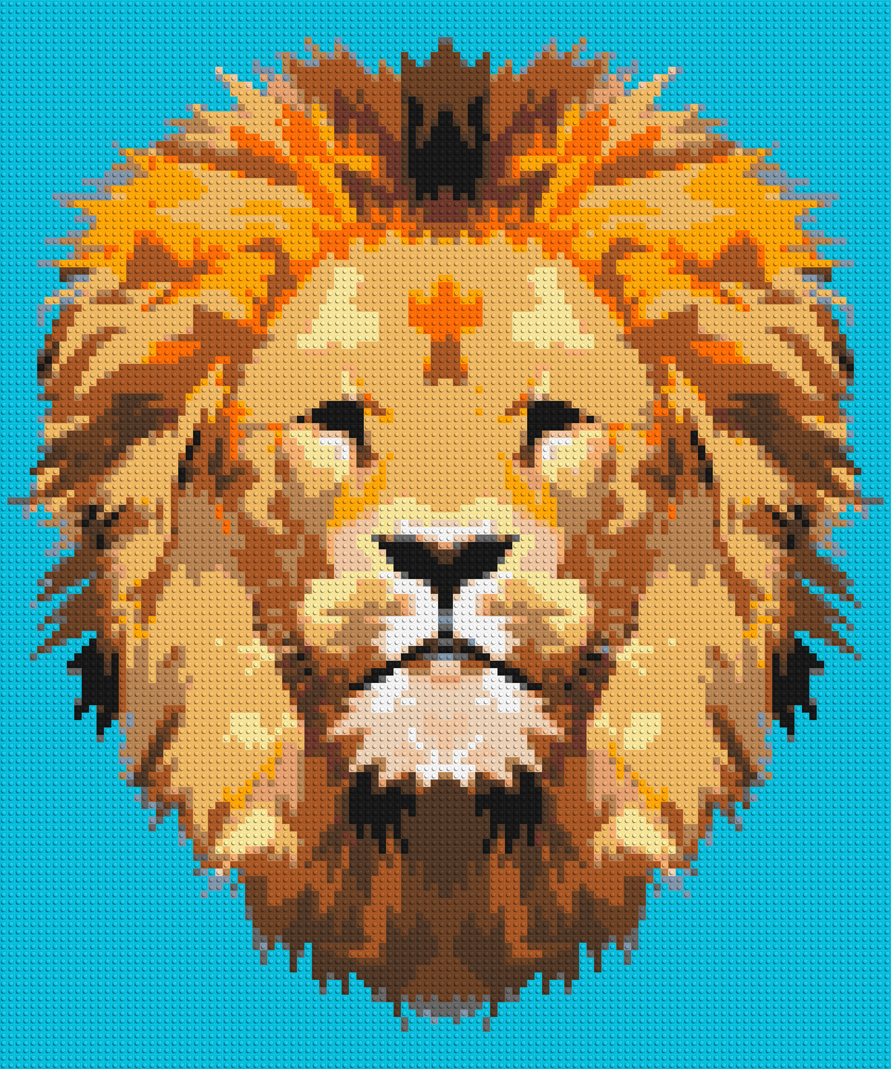 Lion King Pop Art - Brick Art Mosaic Kit