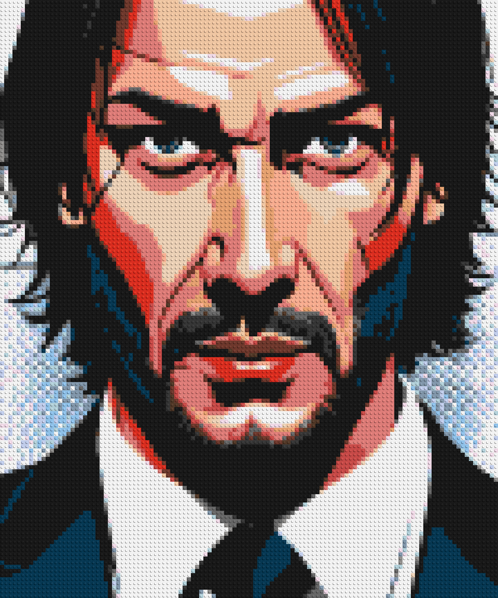 Keanu Reeves as John Wick - Brick Art Mosaic Kit