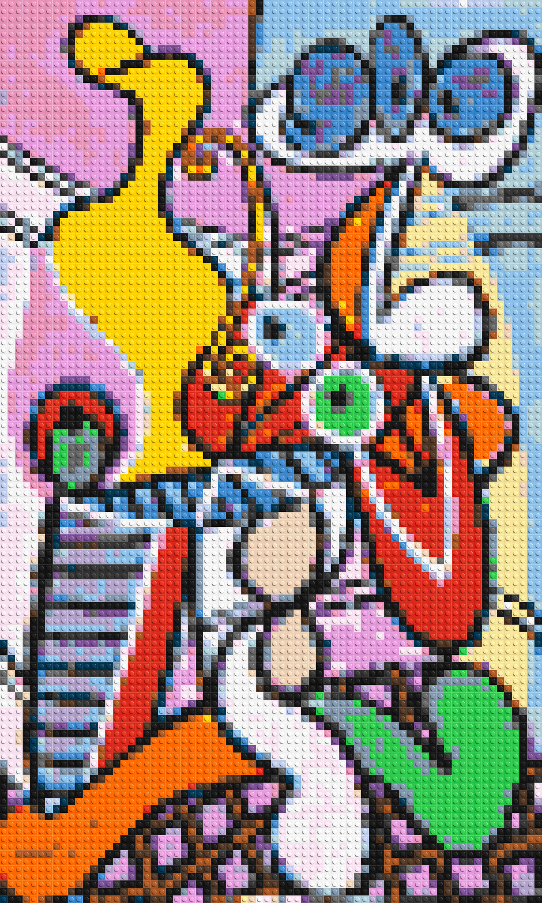 Great Still Life on a Pedestal by Pablo Picasso - Brick Art Mosaic Kit