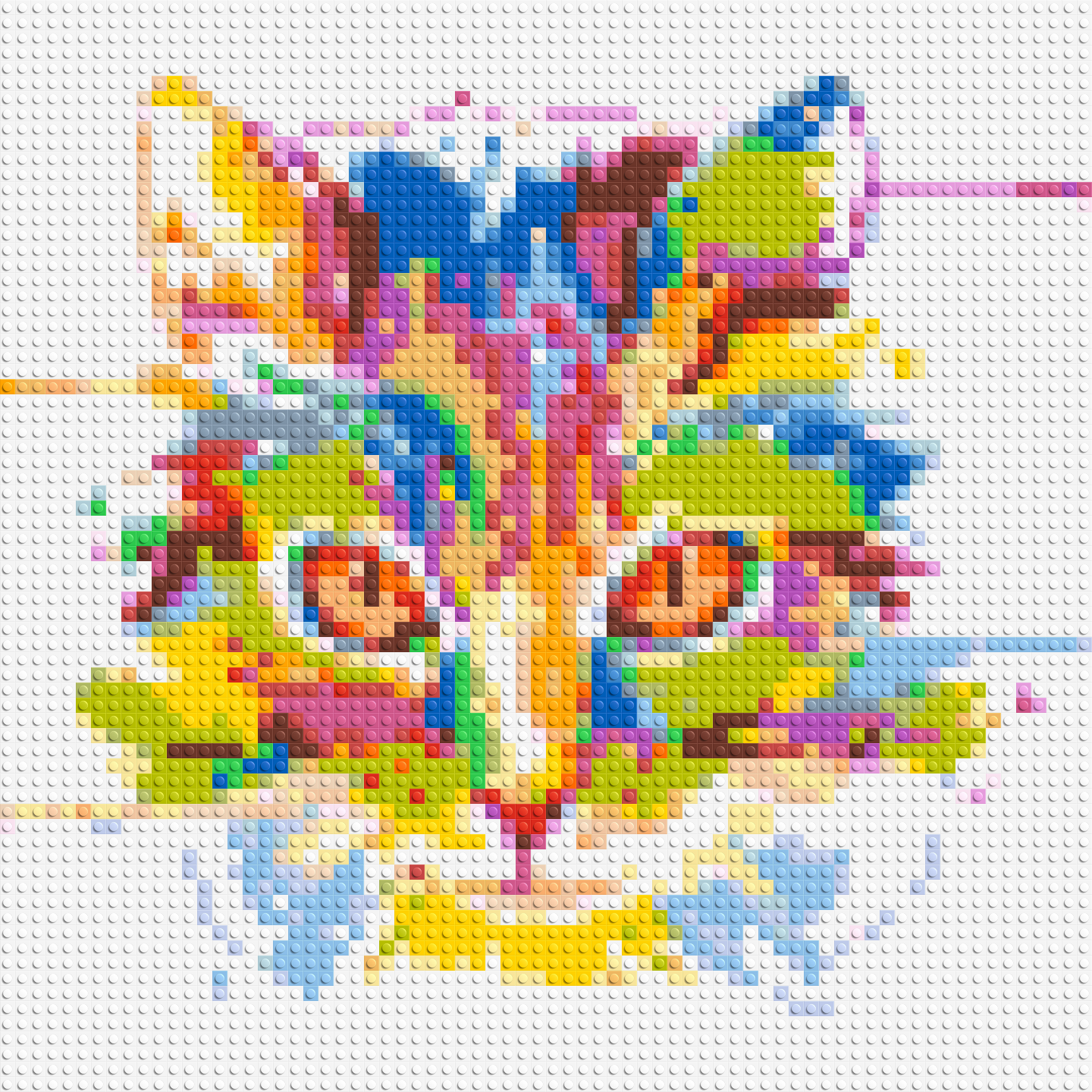 Abstract Cat Colorful Pop Art - Brick Art Mosaic Kit