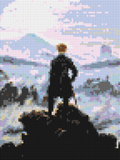 Wanderer Above the Sea of Fog by Caspar D. Friedrich  - Brick Art Mosaic Kit