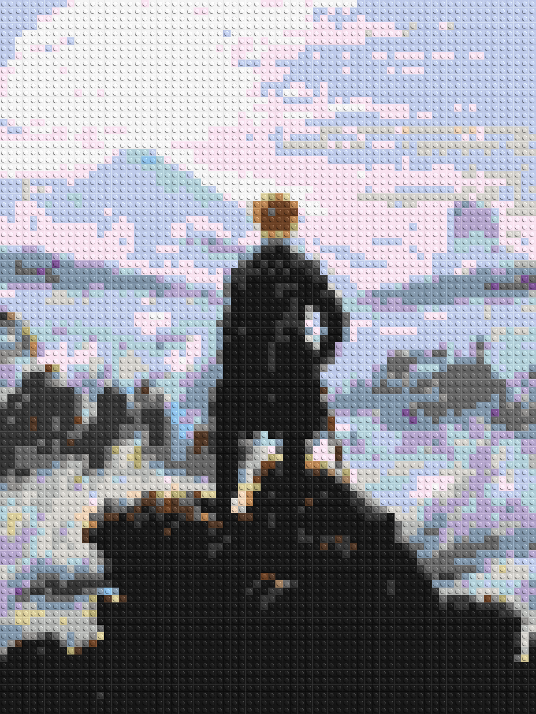 Wanderer Above the Sea of Fog by Caspar D. Friedrich  - Brick Art Mosaic Kit