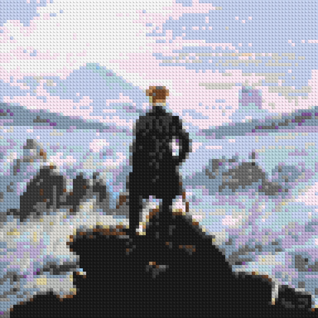 Wanderer Above the Sea of Fog by Caspar D. Friedrich  - Brick Art Mosaic Kit