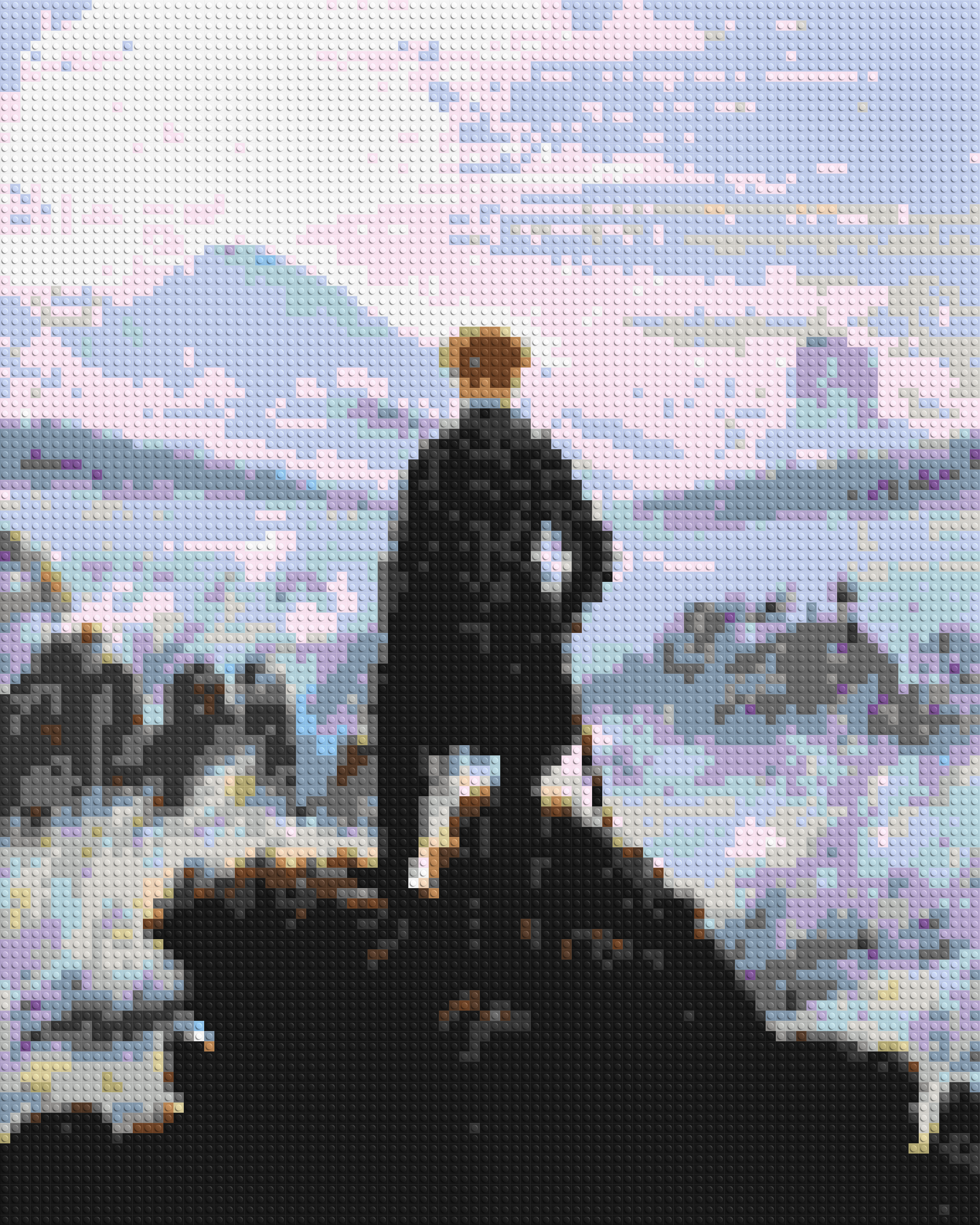 Wanderer Above the Sea of Fog by Caspar D. Friedrich  - Brick Art Mosaic Kit