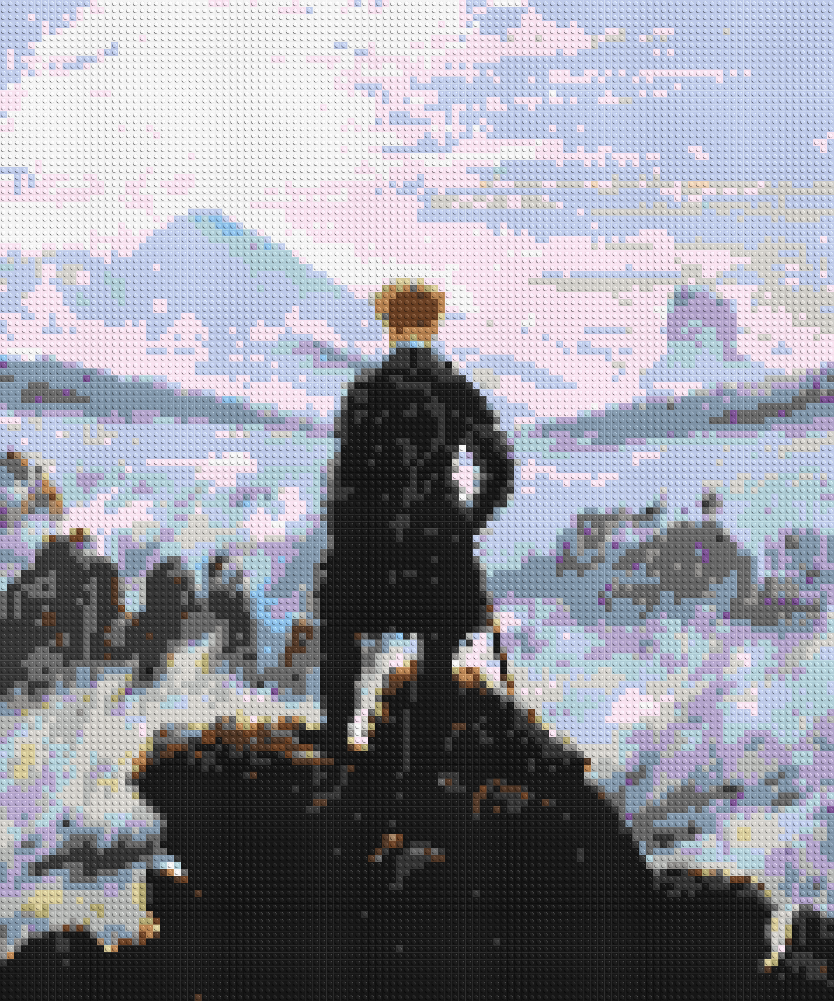Wanderer Above the Sea of Fog by Caspar D. Friedrich  - Brick Art Mosaic Kit