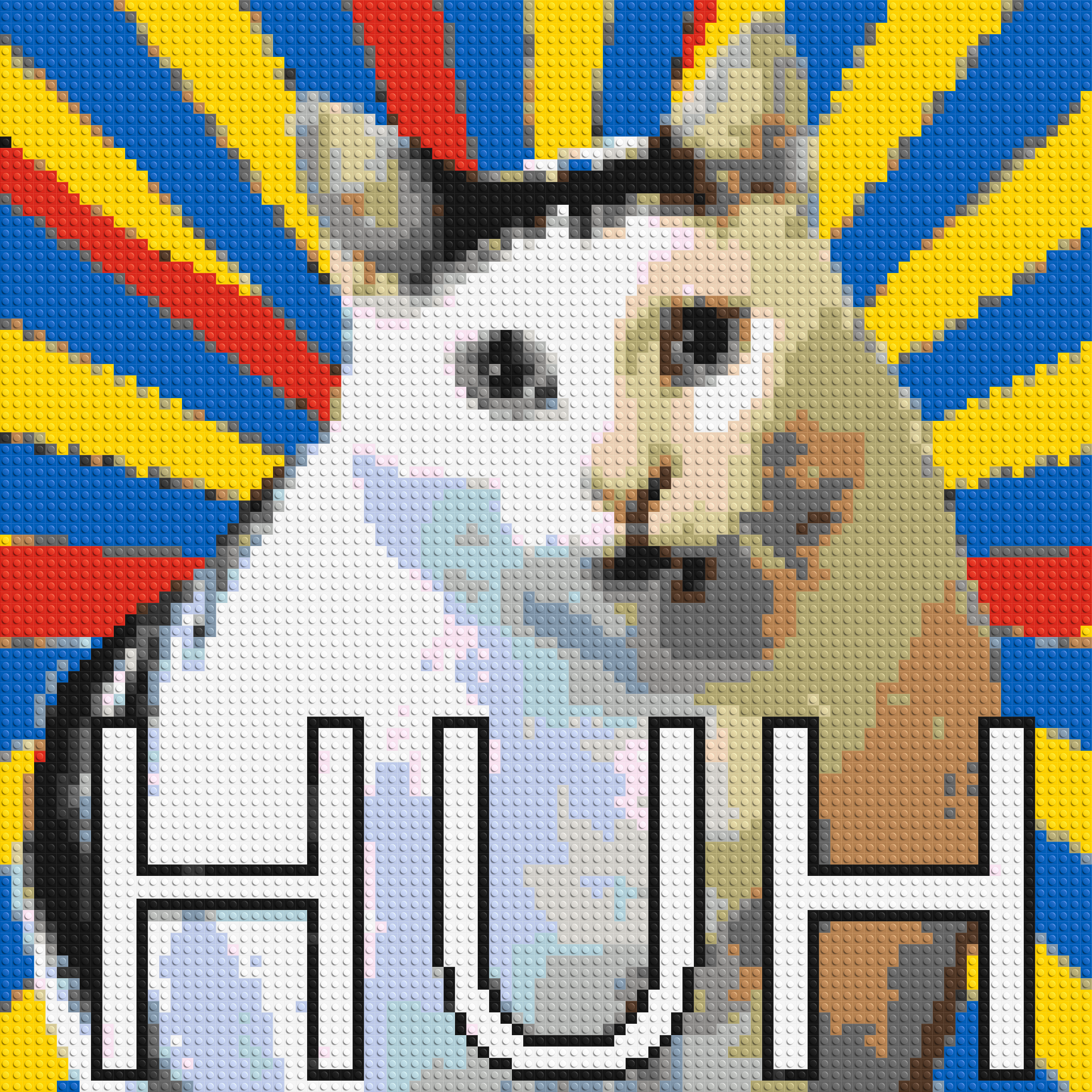 Huh Cat Meme - Brick Art Mosaic Kit