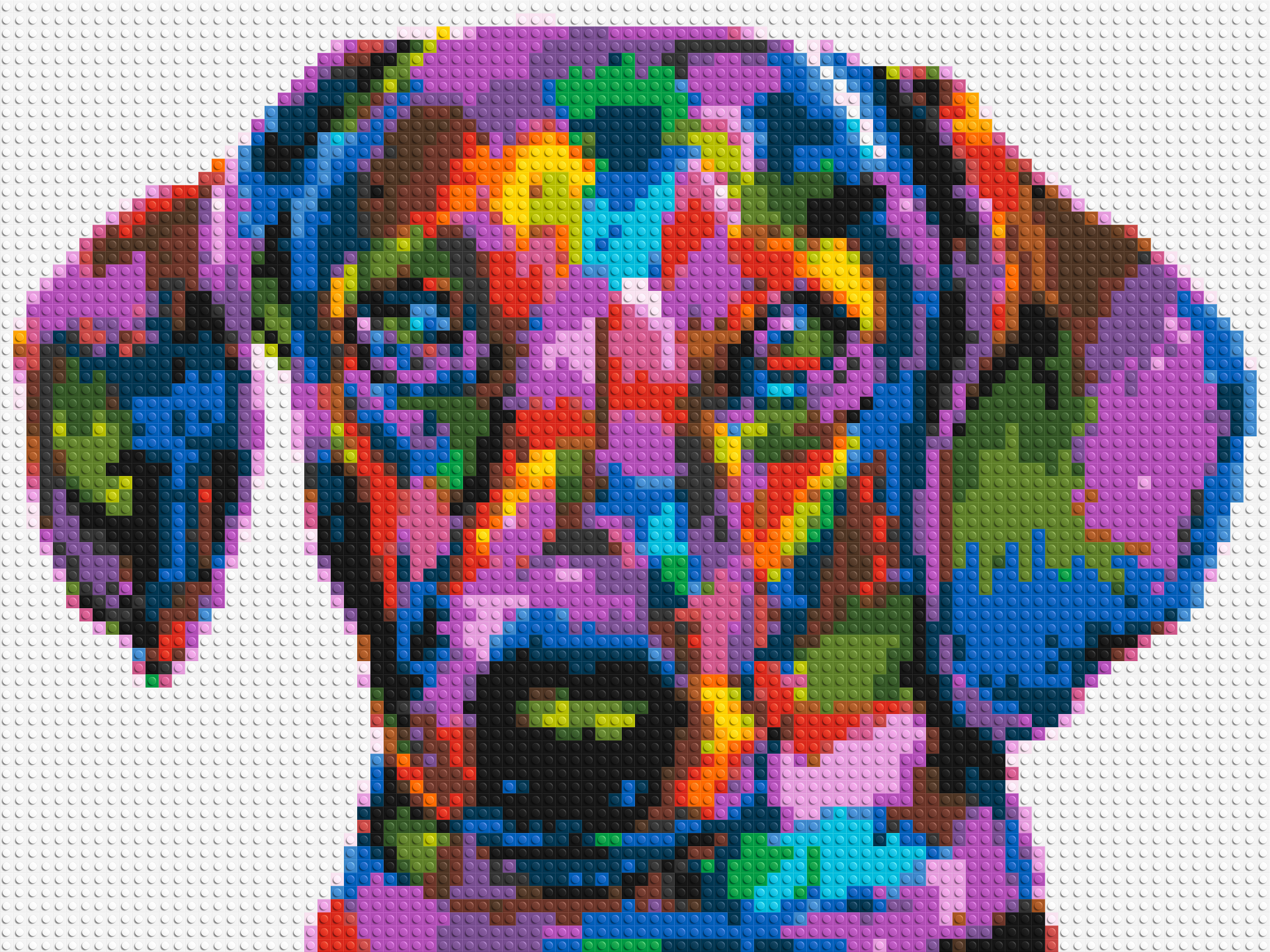 Dachshund Colorful Pop Art - Brick Art Mosaic Kit