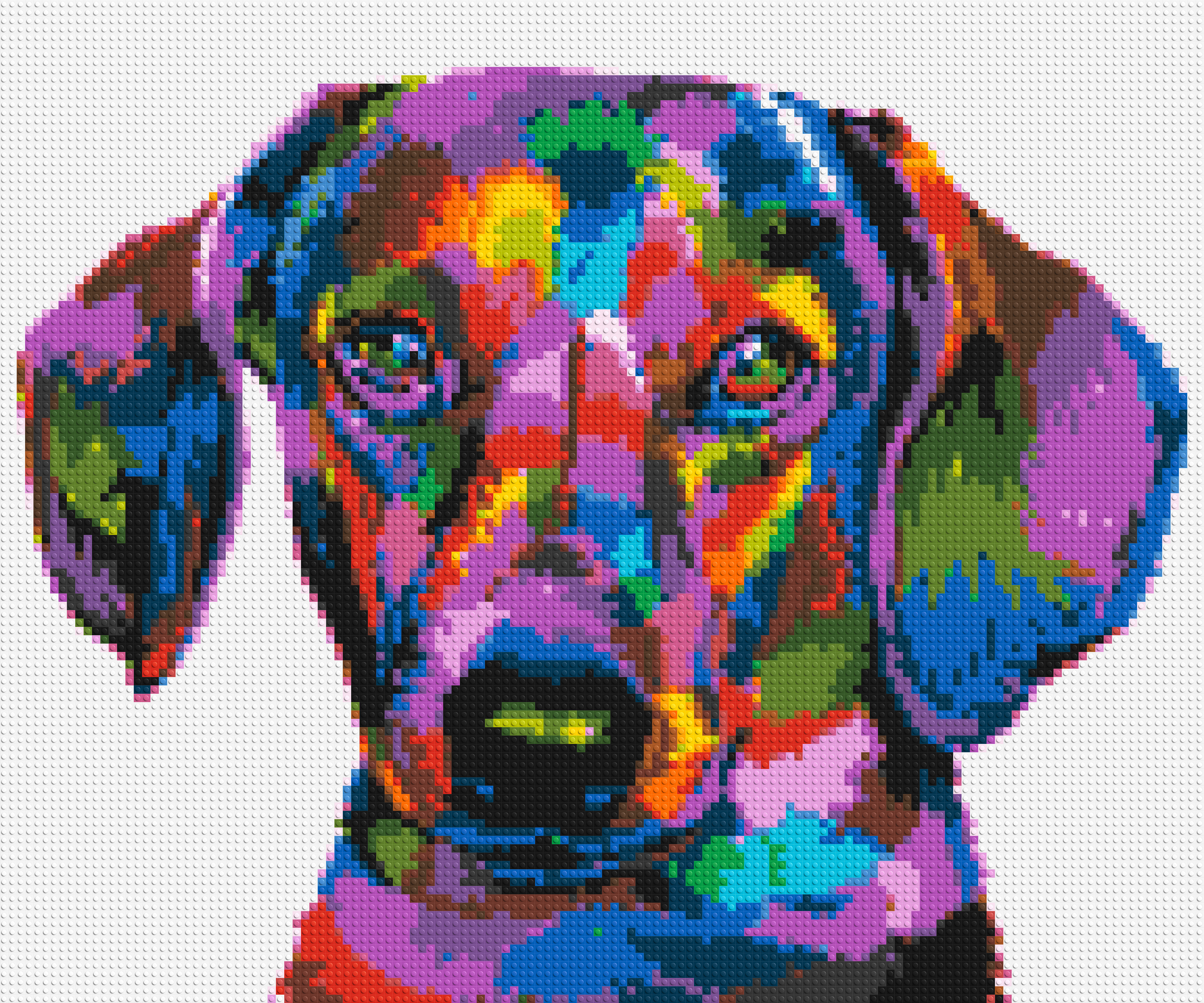 Dachshund Colorful Pop Art - Brick Art Mosaic Kit