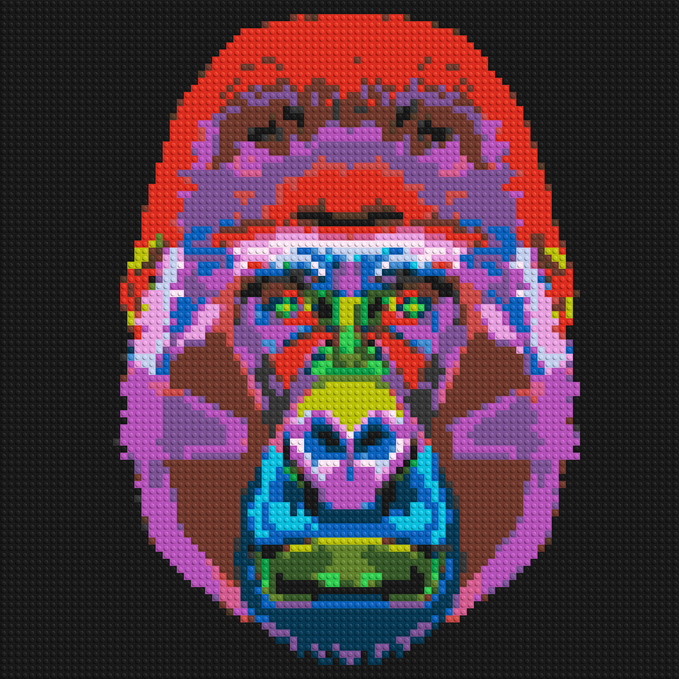 Gorilla Colorful Pop Art  - Brick Art Mosaic Kit