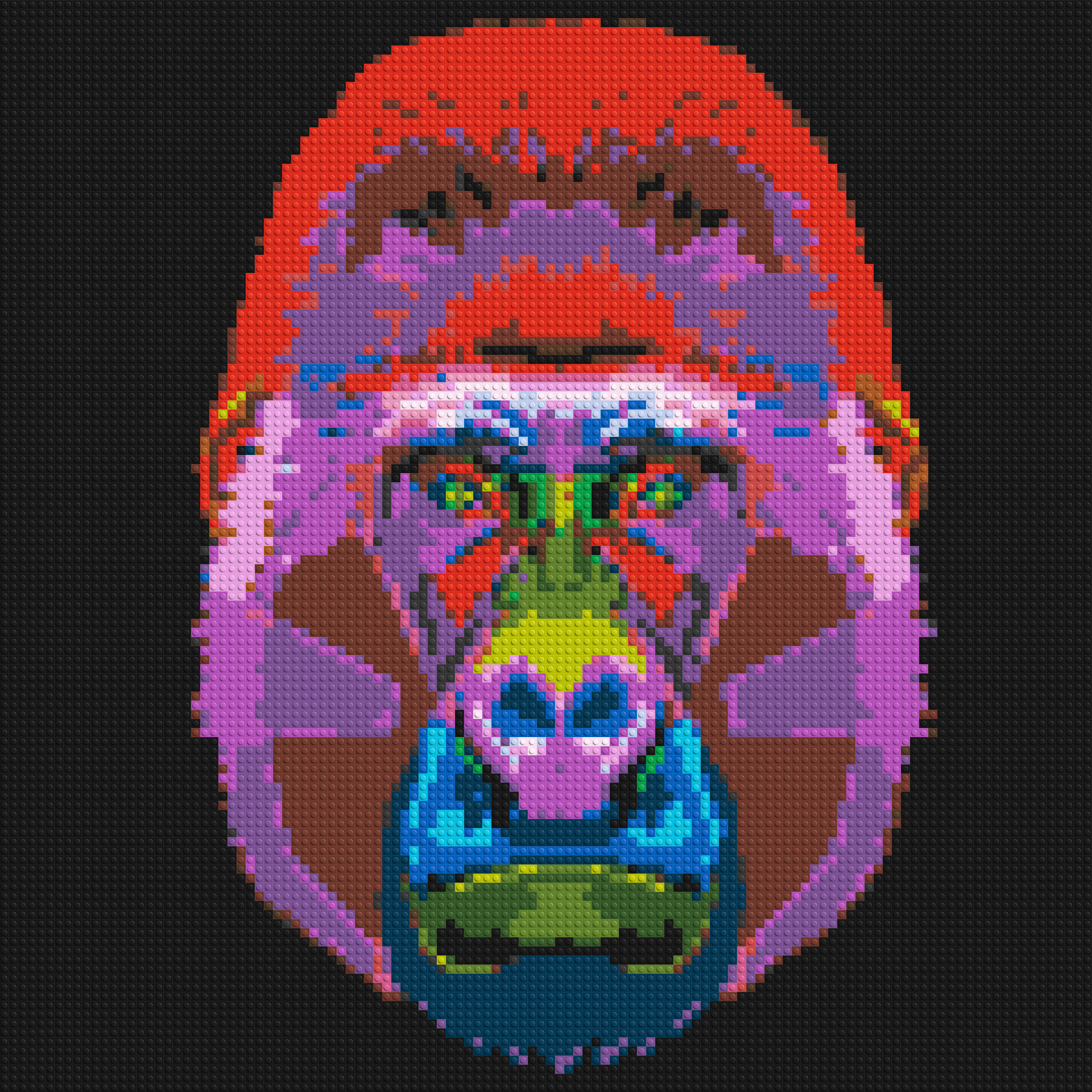 Gorilla Colorful Pop Art  - Brick Art Mosaic Kit