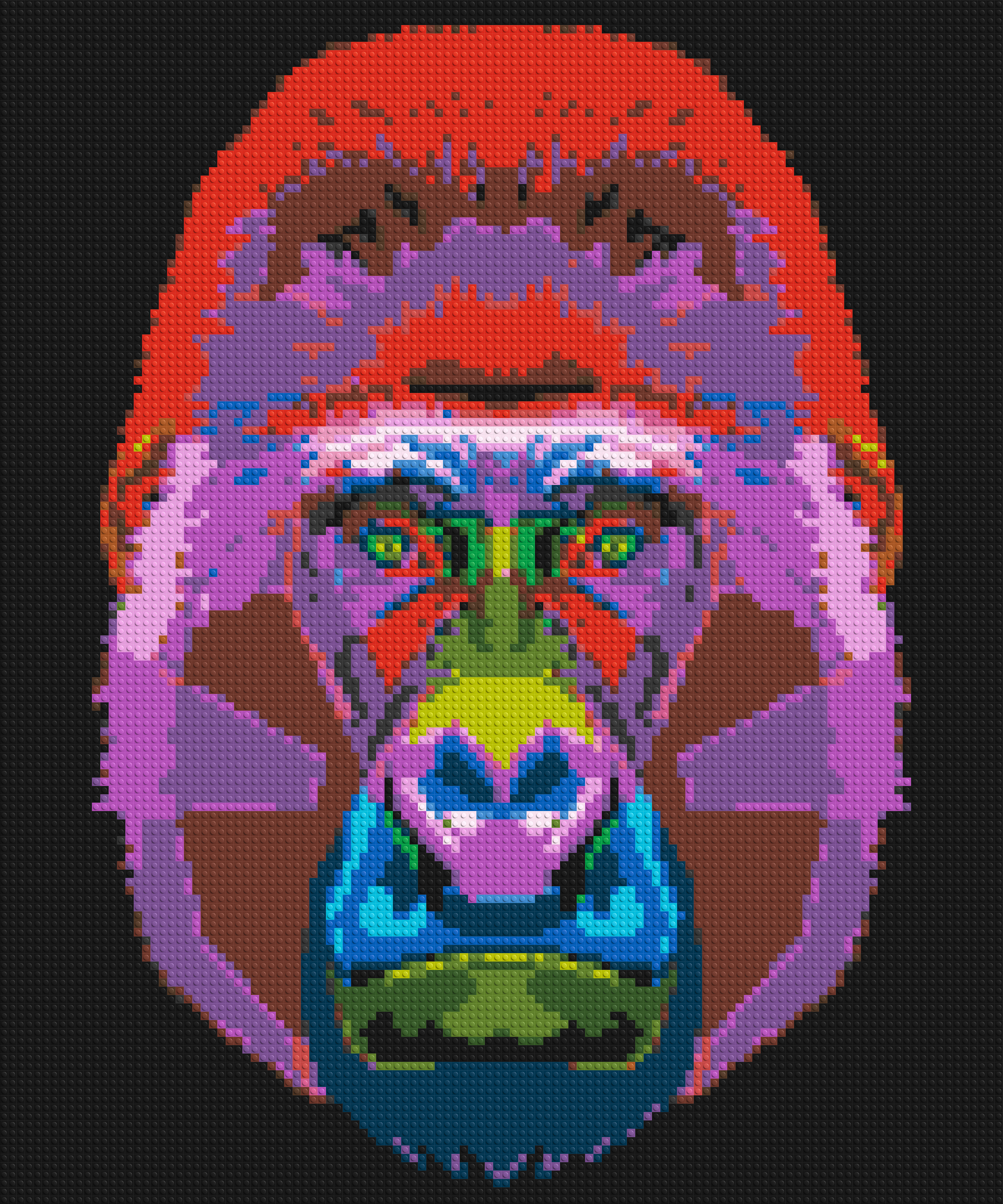 Gorilla Colorful Pop Art  - Brick Art Mosaic Kit