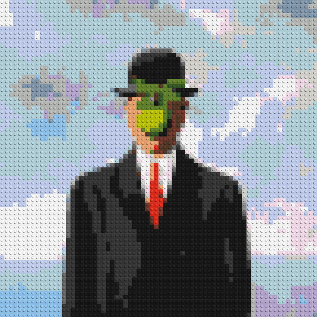 The Son of Man by Ren¨¦ Magritte - Brick Art Mosaic Kit